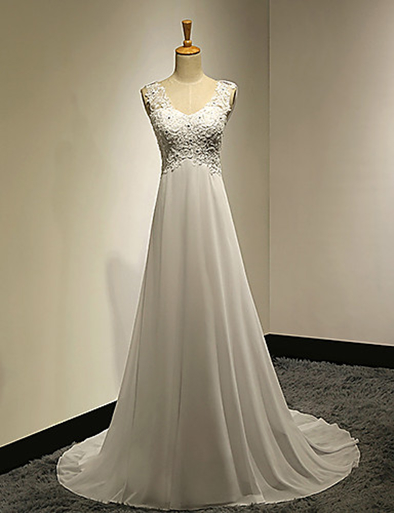 vintage empire line wedding dresses